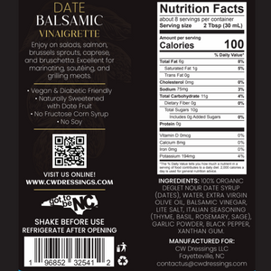 DATE BALSAMIC VINAIGRETTE MARINADE & DRESSING